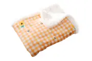 Pet Dog Bed Blankets Fluffy Fleece Dog Throw Blankets Sleep Mat-Orange