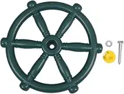 CVUTOVO Pirate Ship Steering Wheel Attachment for Backyard Playset Sturdy Swing Steering Wheel for Fun Imaginative Outdoor Playground Accessory Easy Installation