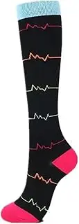 Compression Socks 15-20 mmHg is Best Graduated Athletic for Men Women, Running, Flight, Travels Socks Qingxiao (Color : Color 2, Size : LXL Code)