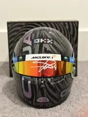 Lando Norris Signed McLaren F1 2023 Singapore GP Limited Edition 1:2 Mini Helmet