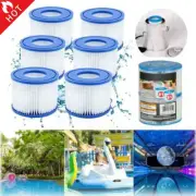 1-6PCS Swimming Pool Spa Filter Type S1 For Intex PureSpa Pump Filter Cartridge