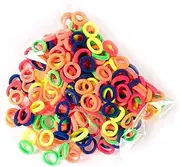 Kids Hair Ties,Hair Rope Headband Ponytail Holder Rope Set of 100 - Cute and Simple Ponytail Holder Rope, Multi Color Ponytail Holder for Kids Girls Women