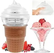 Ice Cream Maker With 30 Recipes - Personal Homemade Ice Cream Machine, Mini Digital Frozen Dessert Maker for Gelato, Sorbet, and Frozen Yogurt
