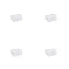 4x Homeleisure Plastic Kitchen/Bathroom Soap Swing Caddy Tidy Organiser White