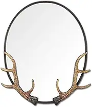 Antler Oval Wall Mirror