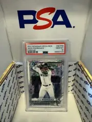 2021 Bowman Chrome #BCP86 JULIO RODRIGUEZ RC MEGA BOX REFRACTOR PSA 10 (low Pop)