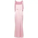 [Fely Campo] Fely Campo Satin Maxi Dress 46 IT PINK
