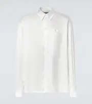 [Dolce & Gabbana] Dolce & Gabbana Silk satin tuxedo shirt UK 15 white