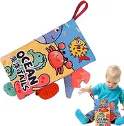 Baby Activity Book | Crinkly Jungle Book - Early Learning Sooth Toy, Touch and Feel Fabric Sensory Play Activities for Early Development