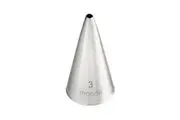 Mondo Stainless Steel #3 Round Piping Tip Icing Cake Decorating Nozzle Silver