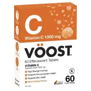 Voost Vitamin C Effervescent Tablets 60 CT - Vegan, Blood Orange