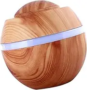 PERSELOSO Mini Humidifier for Air Silent Diffuser with Deep Wood Grain Design for Car and Bedroom Air Purifier for and Moisturizing Skin