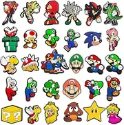 [EGEKTBH] Shoe Charms for Crocs, Durable WaterProof Cartoon Shoe Charms Set with Different Patterns for Croc Clog Sandals Bracelet Wristband Decoration for Kids Boys Girls