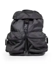 Black Medium Drawstring Backpack
