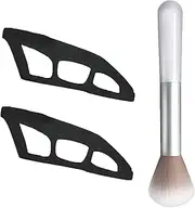 Eyeshadow Guide Tool - Eye Makeup Stencils, Eyeshadow Applicator, Eye Shadow Pads, Eyeshadow Stencils Pads Reusable Silicone Eyeshadow Aid, Eye Contour Tool Set For Women Girls And Beginners