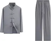 [ChangNanJun] Shanghai Story Martial Arts Suit Faux Silk Chinese Traditional Tang Suit Kung Fu Uniforms