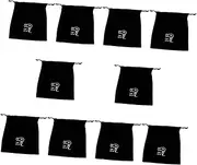 Baluue 10 Pcs Hair Dryer Bag Travel Storage Organizer Drawstring Flannel Bag for Hairdryer Makeup Brush Organizer