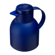 Emsa Samba Vacuum Jug Quick Press 1 L Blue Translucent, Coffee, Tea Jug