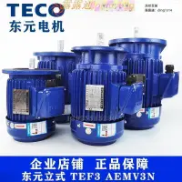 在飛比找露天拍賣優惠-TECO東元電機馬達AEMV3N 0.75KW 1.5KW 