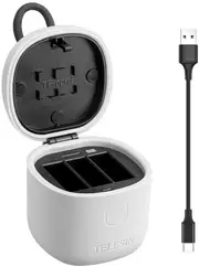 TELESIN Allin Box - 3 Slot USB Battery charger / Storage Box for GoPro HERO8/7/6/5