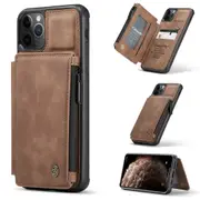CaseMe Shockproof iPhone 11 Pro Max PU Leather Case Cover Wallet Apple [Brown]