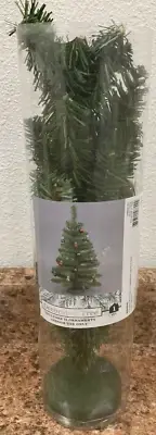 BRAND NEW Target Bullseye Mini 12" Tall Christmas Tree w/15 Ornaments+FREE Ship!