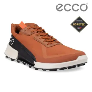 【ecco】BIOM 2.1 X COUNTRY M 輕盈防水戶外跑步運動鞋 男鞋(深棕紅/黑色 82283450584)