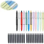 2024 Retractable Fountain Pen,Retractable Fountain Pens for Writing,2024 New Retractable Fountain Pen,Fountain Pens for Writing Refillable,Retractable Fountain Pen,Click Fountain Pen (All-12pcs)