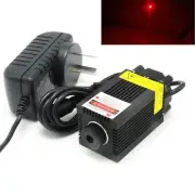 Focusable Dot 650nm 250mW Red Laser Diode Module Aiming Positioning 12V Adapter