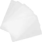 MINAOLULUS 5pcs Clear Plastic Card Sleeves Hard Case Id Badge Holder Credit Card Protector Lightweight Profile for Clear Visibility Wallet