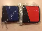 Bundle/Lot of 2 - 40 Capacity CD/DVD Holders Case Blue & Red New US Seller