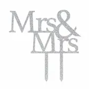 Wedding Cake Topper Mrs & Mrs by Splosh