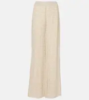 [Missoni] Missoni Lamé wide-leg pants AU 12 gold