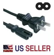 2-Prong AC Power Cord Cable For Printer Scanner Fax Photo Dock AC Adapter 6'