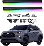 BJOHQ Electric Running Boards Compatible for Toyota Frontlander 2022-2025 with Light, SUV, Off-Road & Pickup Trucks - Retractable Truck Steps & Nerf Bars