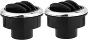 VALICLUD 2Pcs Louvered Dash Vent Deflector for Car Rv Bus Yacht Durable Electroplated Exhaust Outlet for Efficient Heat Dissipation Versatile Fit Compatible with Various Vehicle Models