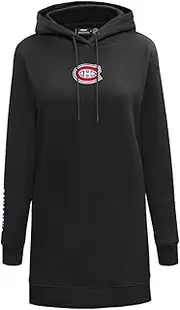 [Pro Standard] Womens NHL Classic Chenille Brushed Back French Terry Hoodie Dress