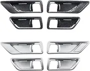 Car Door Handle Protective Sticker, Compatible for Toyota Land Cruiser 300 2022 2023 Lc300 Tuning Interior Decoration Accessories Upgraded(Carbon Fiber Pattern)