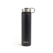 750ml Neoflam Skinny Stainless Steel Double Walled and Vacuum Insulated Water Bottle Black