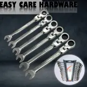 12 pcs Ratchet Spanner Metric Combination Flexible Wrench Open Ring 8-19 mm Set
