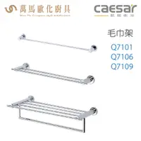 在飛比找蝦皮商城優惠-CAESAR 凱撒衛浴 單/雙桿 置物毛巾架 Q7101 Q