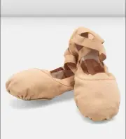 Bloch Ladies Pro Elastic Canvas Ballet Shoes Size 6D