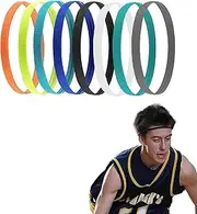 [DDHHCP] Pack of 8 Boys' Headbands, Headband, Sports Headband, Sweatband, Head Sports, Elastic Non-Slip Headbands, Sports for Football, Yoga, Running