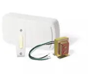 Nutone BK115LWH Door Chime Kit, Wired, Lighted Push Button, 16-v Transformer