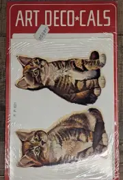 Vintage Art Deco-Cals Cats Kittens Decals From Italy Pezzetti B & Figlio P 621