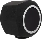 Kisangel Office Microphone Sponge Cover Noise Reduction Mic Cover for Streaming Recording Easy Installation for Desktops Tripods Stands Wind Noise Protection Sound