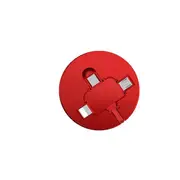 3 In 1 Micro Type C Usb Cable For Iphone Retractable 1M For Xiaomi Huawei