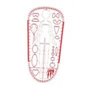Fashion Drawing Template Ruler Sewing Patchwork Ruler for Quilting Designing