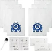 Vacuum Cleaner Dust Bag Replacement for Miele Classic C1 Complete C2 C3 S2 S5 S8 S2000 S5000 S8000 TT5000 HyClean GN 3D Efficiency (6 Bags & 4 Filters)