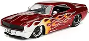 Big Time Muscle 1:24 1969 Chevy Camaro Die-Cast Car, Toys for Kids and Adults(Candy Red)
